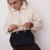 Tote Bag with Metallic Handle Tote Bag with Metallic Handle