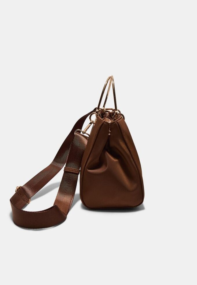 Tote Bag with Metallic Handle Tote Bag with Metallic Handle