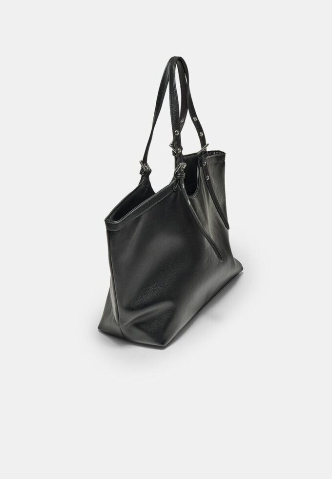 Tote Bag with Mini Buckle Detail