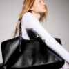 Tote Bag with Mini Buckle Detail