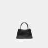 Trapeze Shoulder Bag with Coconut Effect