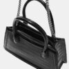 Trapeze Shoulder Bag with Coconut Effect