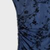 Tulle Midi Dress with Qipao Neckline