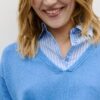Two-Fabric Knit Jumper