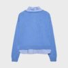 Two-Fabric Knit Jumper