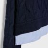 Two-Fabric Knit Sweater with Detachable Collar Two-Fabric Knit Sweater with Detachable Collar