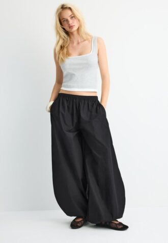 Two-Piece Effect Square Neckline Top