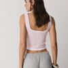 Two-Piece Effect Square Neckline Top
