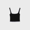 Two-Piece Effect Square Neckline Top