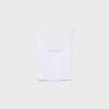 Two-Piece Effect Square Neckline Top