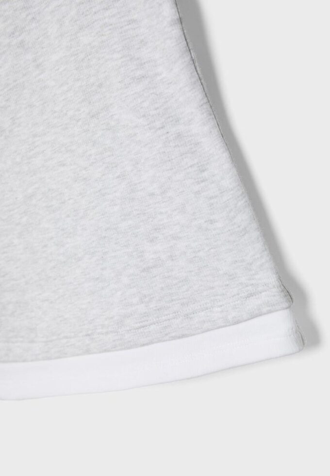 Two-Piece Effect Square Neckline Top