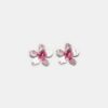 Two-Tone Flower Earrings