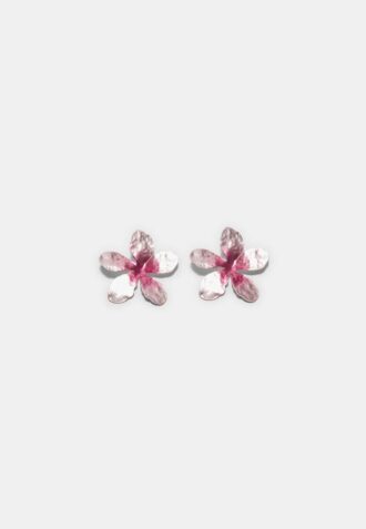 Two-Tone Flower Earrings