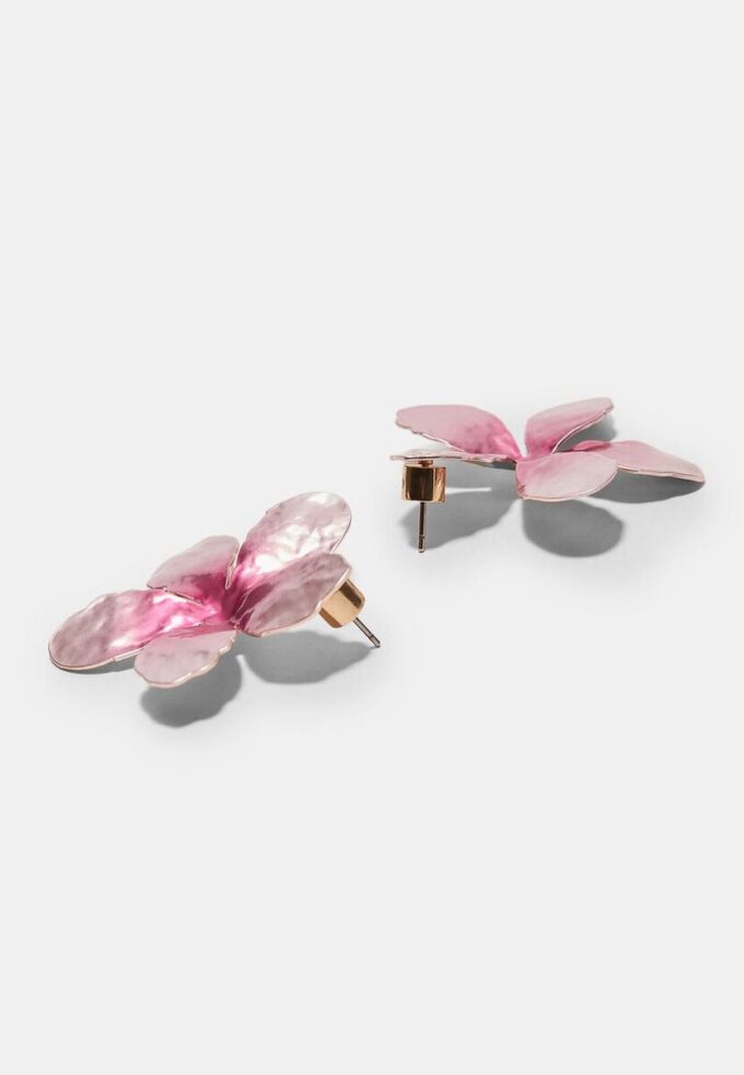 Two-Tone Flower Earrings