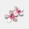 Two-Tone Flower Earrings