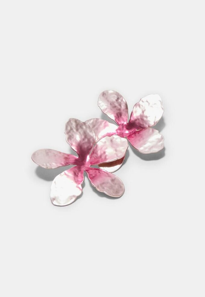 Two-Tone Flower Earrings