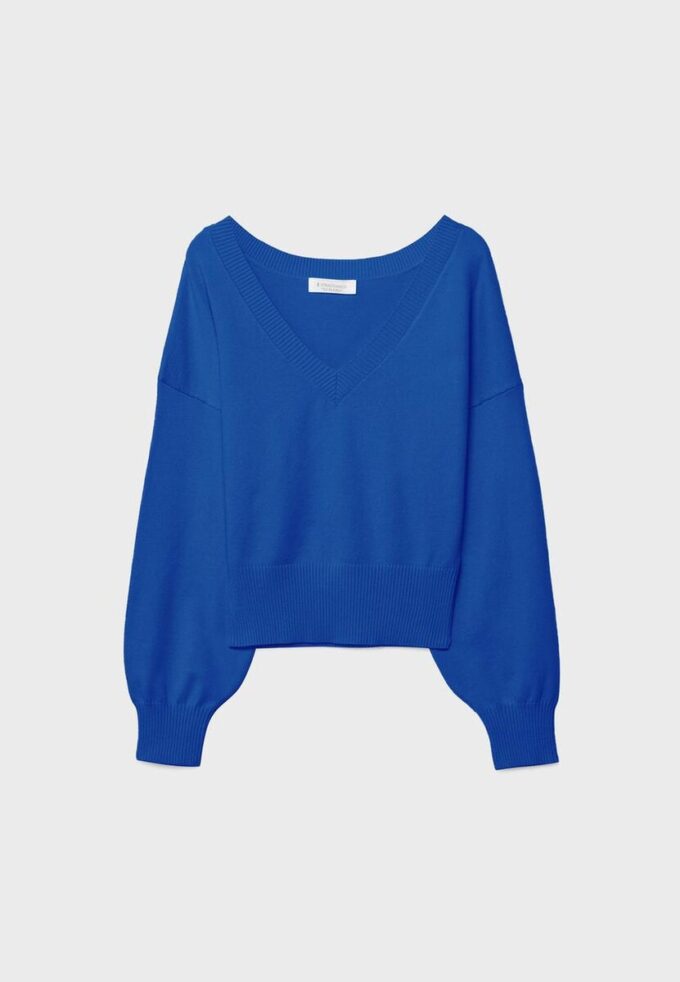 V-Neck Batwing Sleeve Jumper
