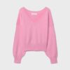 V-Neck Batwing Sleeve Jumper