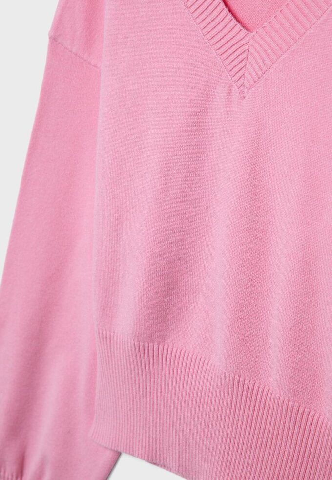 V-Neck Batwing Sleeve Jumper