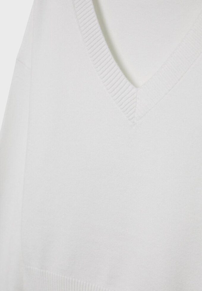 V-Neck Batwing Sleeve Jumper
