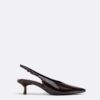 V-Neck Kitten Heel Shoes
