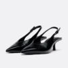 V-Neck Kitten Heel Shoes