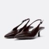 V-Neck Kitten Heel Shoes