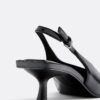 V-Neck Kitten Heel Shoes