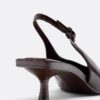V-Neck Kitten Heel Shoes