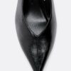 V-Neck Kitten Heel Shoes