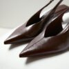 V-Neck Kitten Heel Shoes