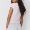 V-Neck Lace Short Sleeve T-Shirt