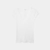 V-Neck Lace Short Sleeve T-Shirt
