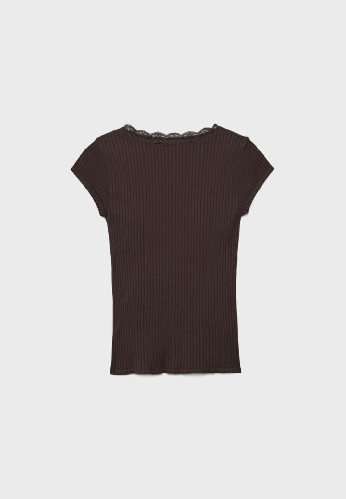 V-Neck Lace Short Sleeve T-Shirt V-Neck Lace Short Sleeve T-Shirt