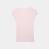 V-Neck Lace Short Sleeve T-Shirt