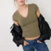 V-Neck Short Sleeve T-Shirt V-Neck Short Sleeve T-Shirt
