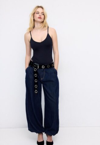 V-Neck Strappy Bodysuit