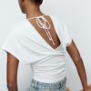 V-Neck Top with Sash