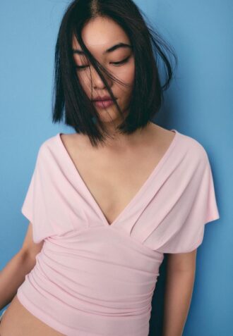 V-Neck Top with Sash