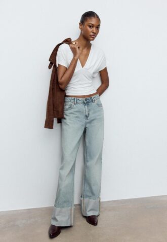 V-Neck Top with Sash