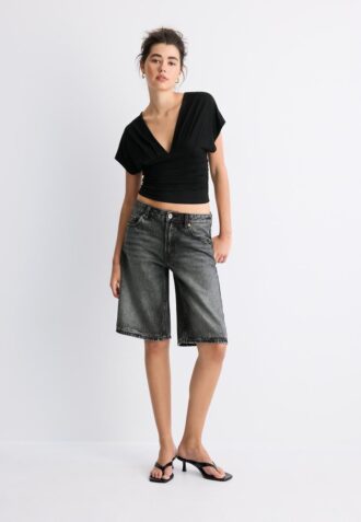 V-Neck Top with Sash