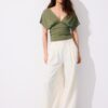 V-Neck Top with Sash