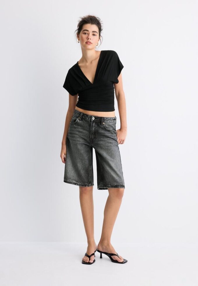 V-Neck Top with Sash