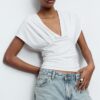 V-Neck Top with Sash