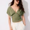 V-Neck Top with Sash