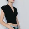 V-Neck Top with Sash
