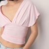 V-Neck Top with Sash