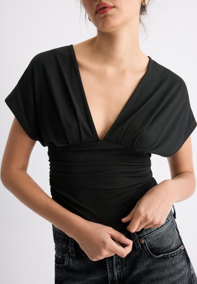 V-Neck Top with Sash