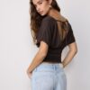 V-Neck Top with Sash