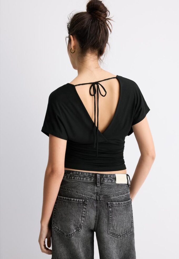 V-Neck Top with Sash